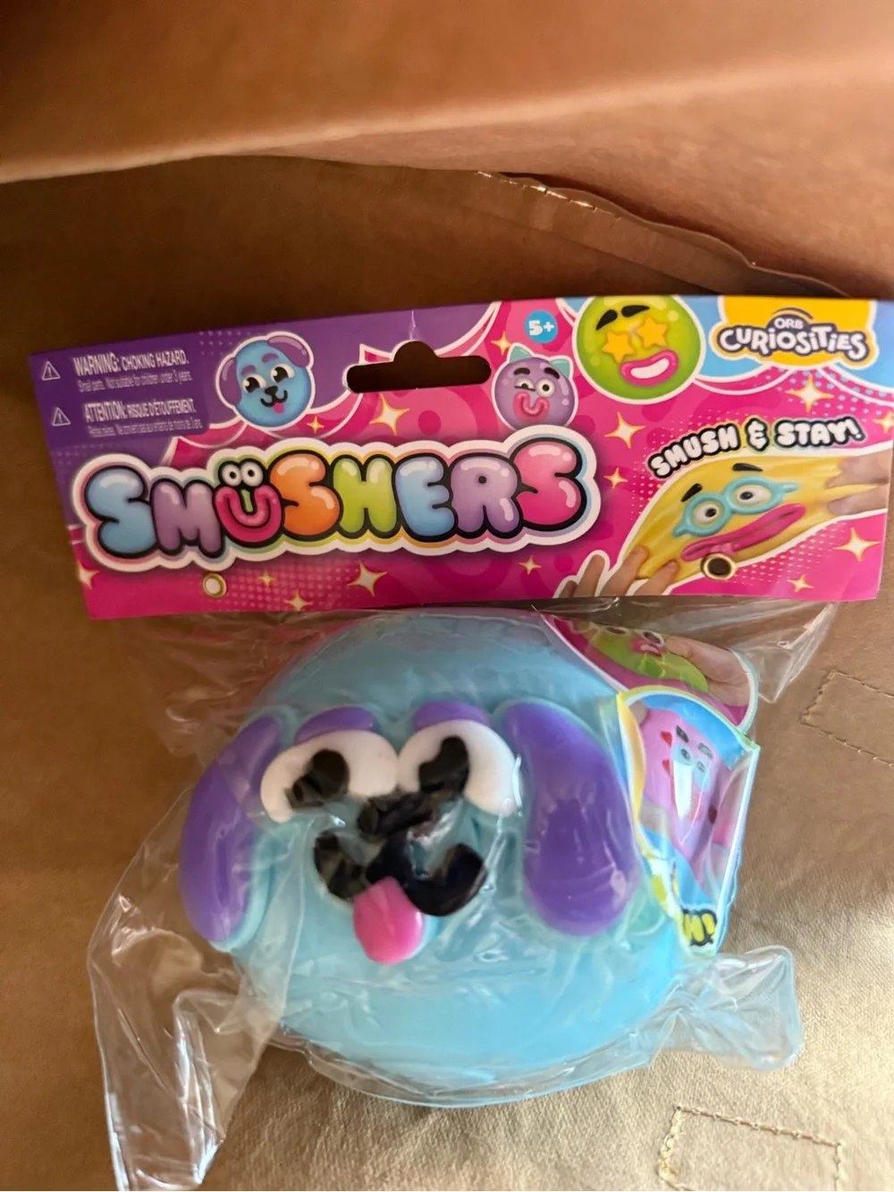 Smushers Blue & Purple Puppy Squish Toy by Orb Curiosities - NIB from FiveBelow